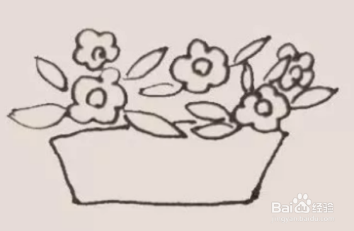 漂亮花瓶简笔画