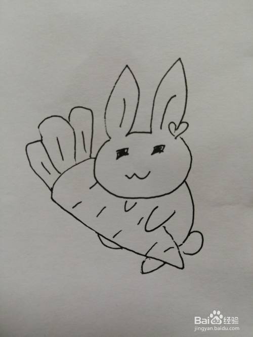 今天,小编和小朋友们一起来分享可爱的小兔子的画法.