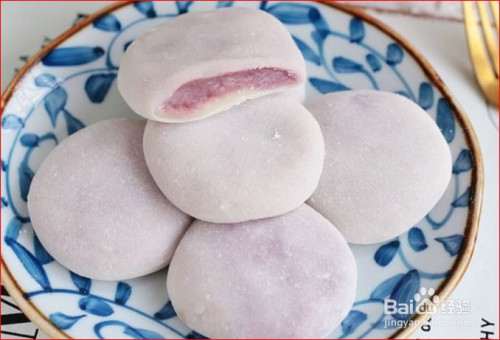 紫薯香芋糯米饼的做法
