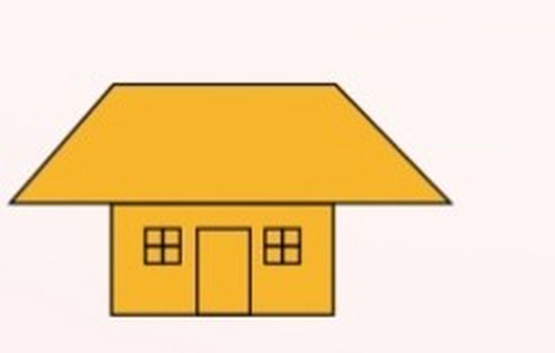 儿童折纸,房子的折纸方法