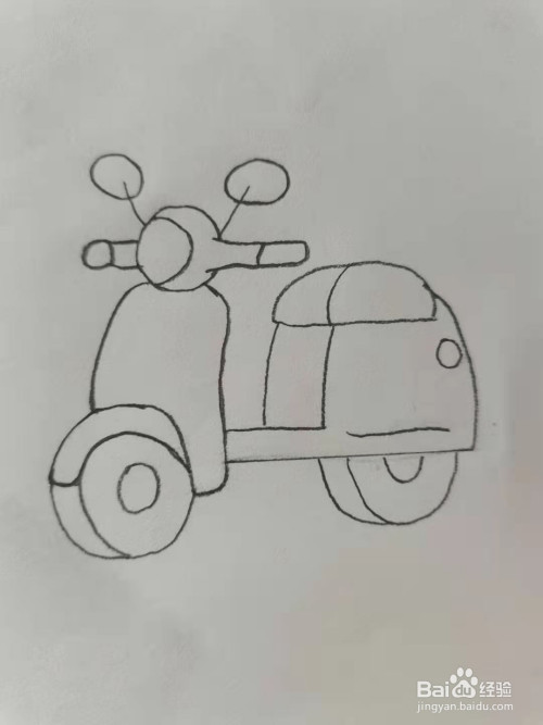 电动单车怎么画