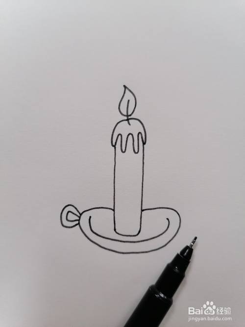 蜡烛简笔画怎么画