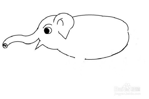 大象的简笔画怎么画