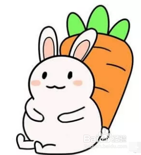 吃胡萝卜的小兔子怎么画