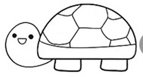 怎么画小乌龟的简笔画
