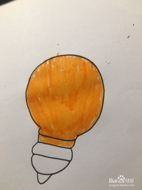 儿童美术 电灯泡简笔画 灯泡涂鸦画