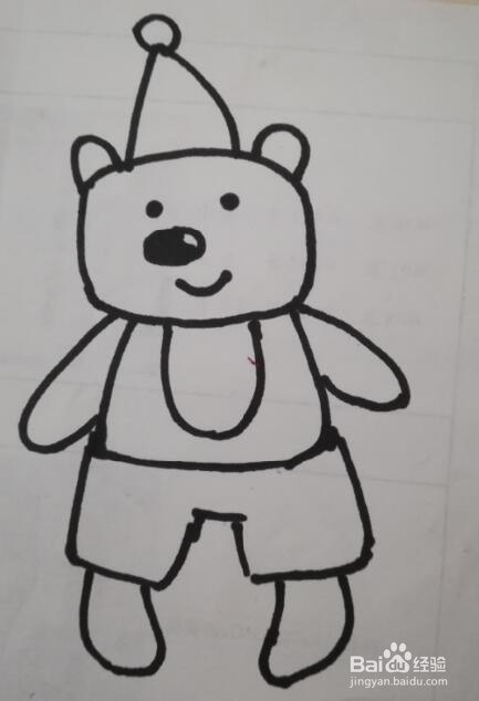 小熊的画法 小熊的简笔画