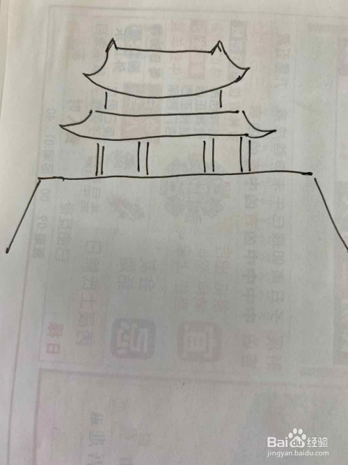 天安门国旗简笔画