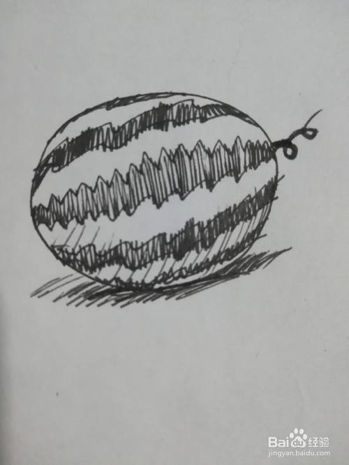 怎么画西瓜简单又好画