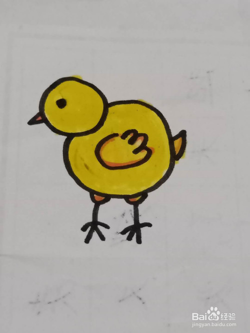 怎样画小鸡?