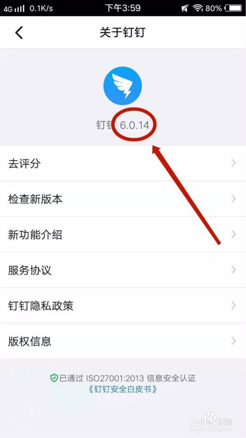 怎么查看钉钉的版本