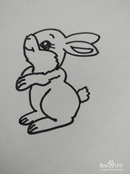 小兔子的简笔画怎么画?