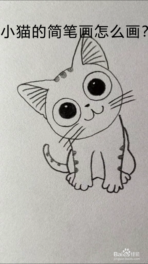 小猫的简笔画怎么画?