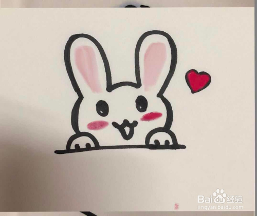怎么画小兔子可爱;卡片上的兔子怎么画简单好看