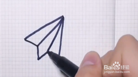 如何画出纸飞机简笔画?