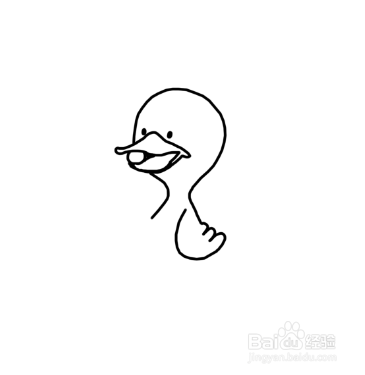 怎么画卡通鸭子的简笔画