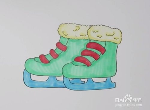 溜冰鞋怎么画