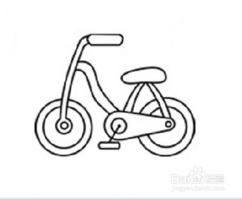 怎么画一辆自行车