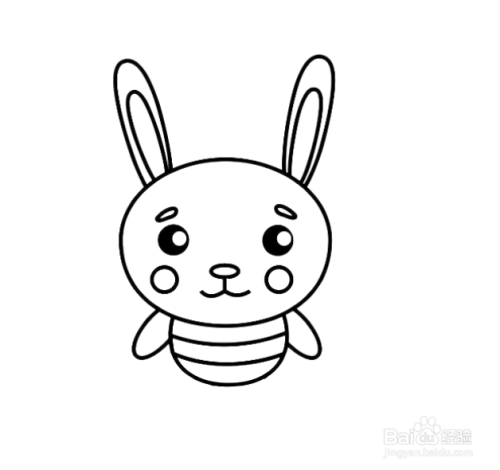 如何画卡通兔子的简笔画?