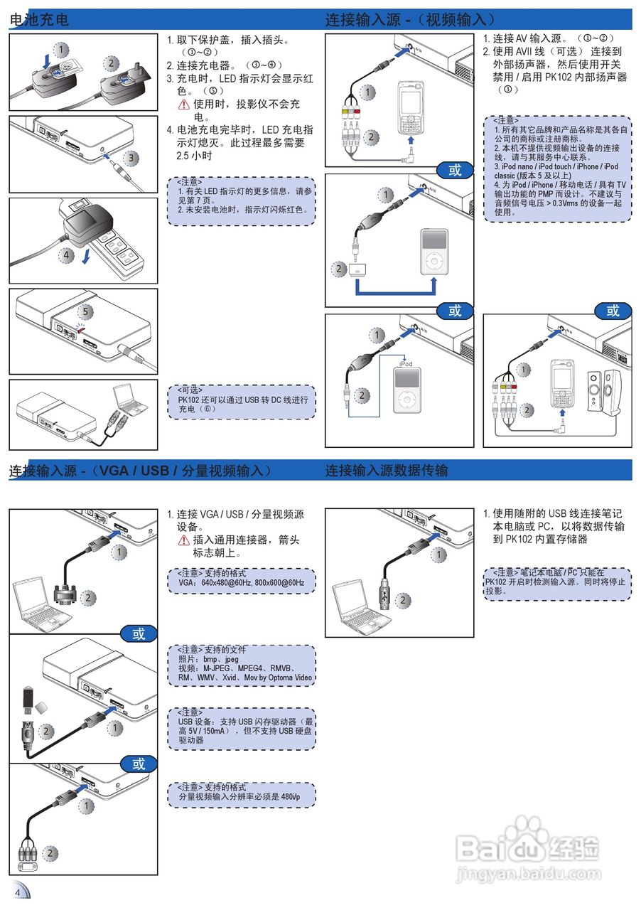 optoma奥图码pk102投影机使用说明书