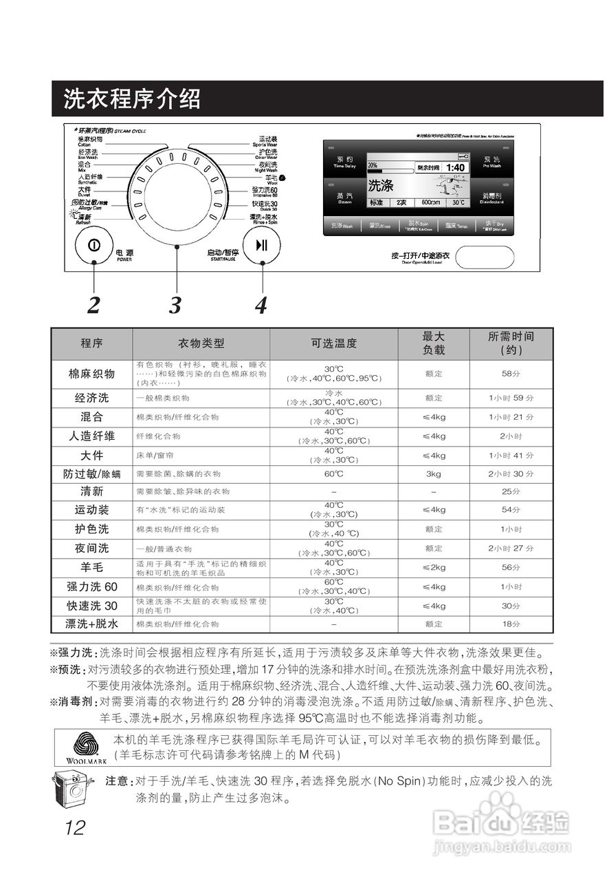 lg wd-a1228ads洗衣机使用说明书:[2]