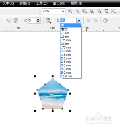 coreldraw12中将图片裁剪为想要形状