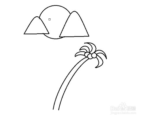 怎么简单画海边的景色