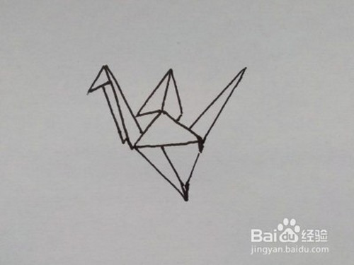 儿童简笔画:如何一步一步画千纸鹤