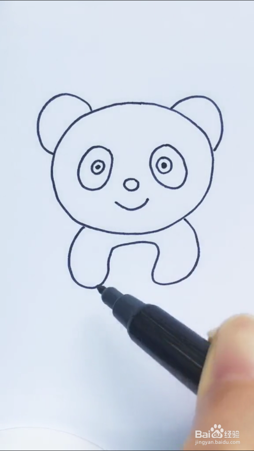 熊猫的简笔画如何画?