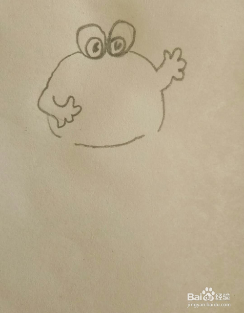 教你画简笔画牛蛙