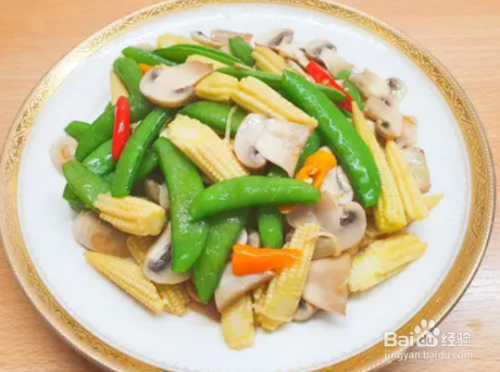 怎么做 蘑菇炒豌豆