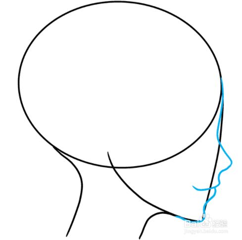 如何绘制动漫女孩的侧面