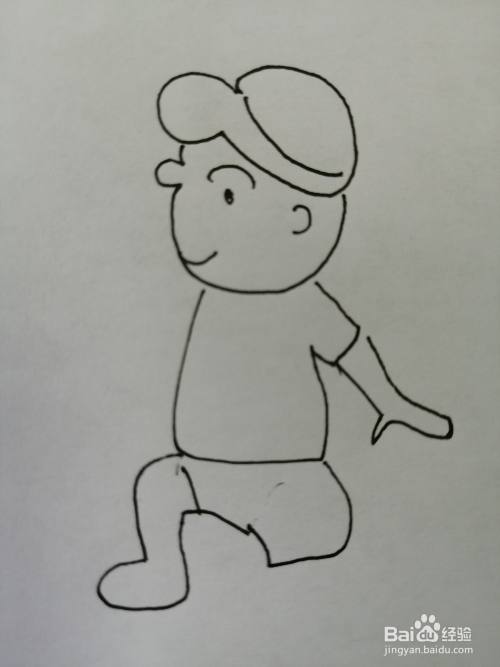 踢足球的小男孩怎么画