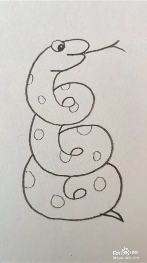 蛇的简笔画如何画?