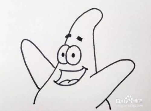 如何画派大星简笔画?