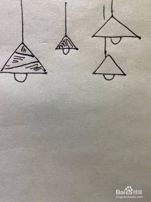 三角形构图简笔画
