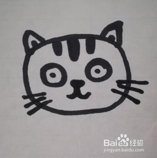 儿童简笔画 小猫的画法 小猫的简笔画