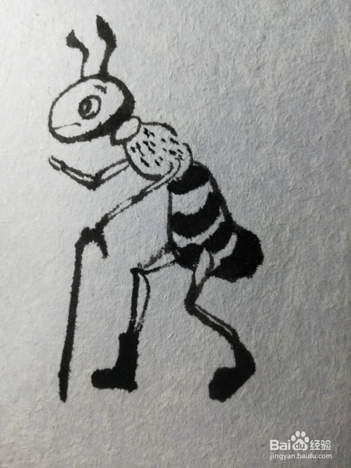 怎么画背着粮食的蚂蚁