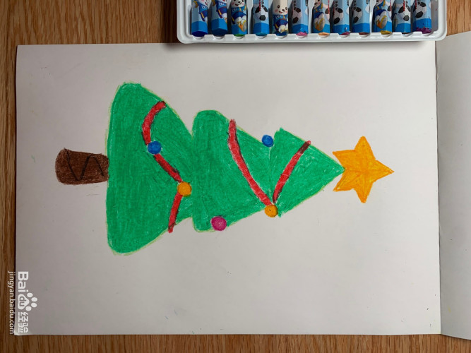 【油画棒】圣诞树怎么画?