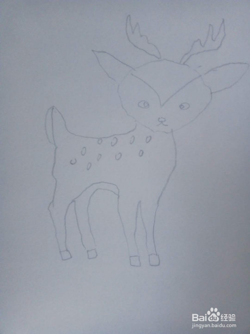 小鹿怎么画简笔画