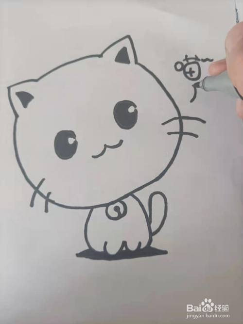 可爱的小猫咪简笔画怎么画?