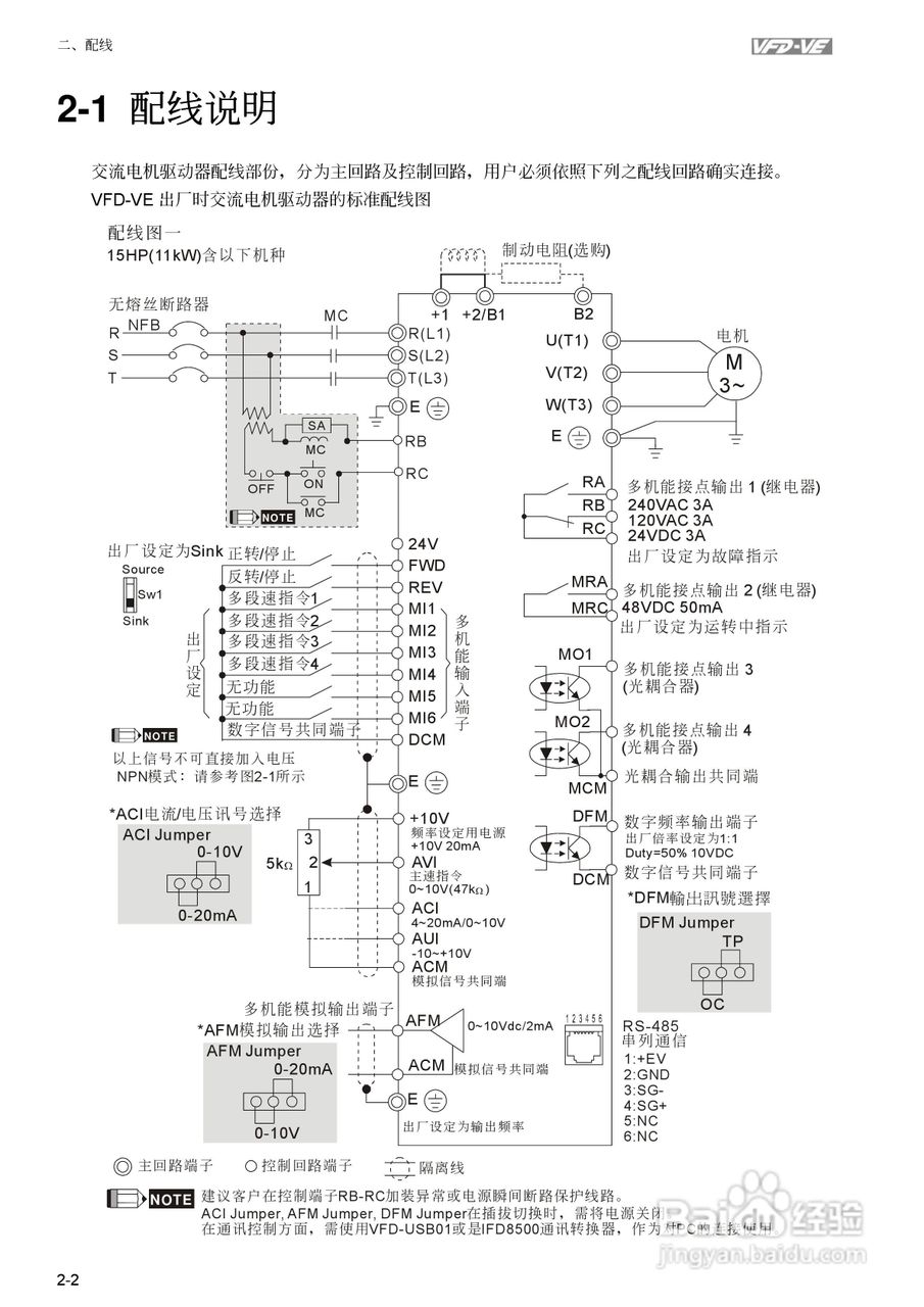 台达vfd-ve系列高机能/向量型交流电机驱动器说明书