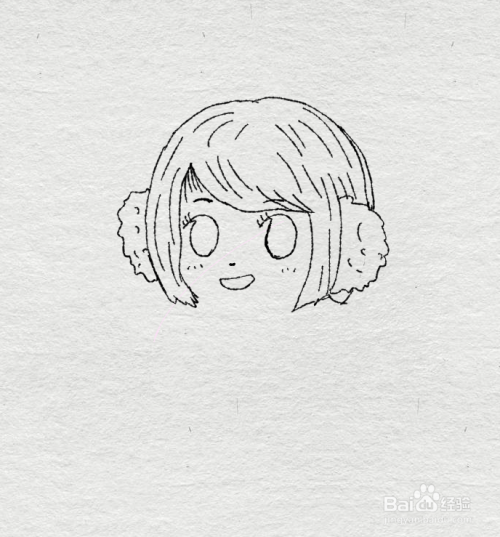简笔画--如何画穿暖装的女孩的简笔画