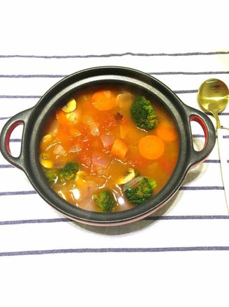 美食/营养 > 汤粥 食材 番茄 1个 西兰花 半朵 蘑菇 1个 胡萝卜 1根