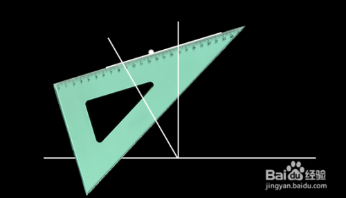 怎么用三角尺画105度角