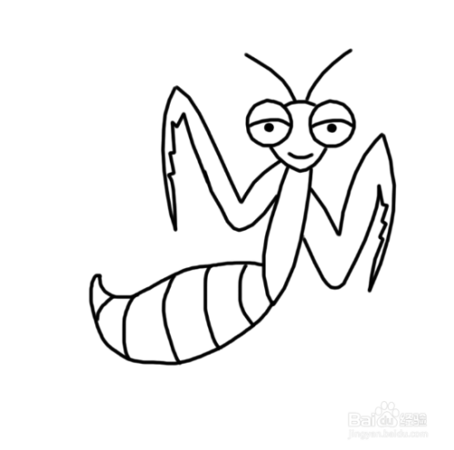 螳螂的简笔画怎么画