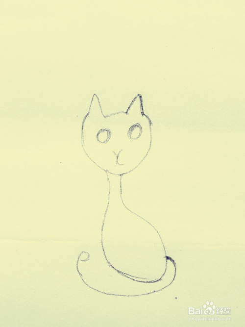 手绘系列之教你如何画简易猫咪