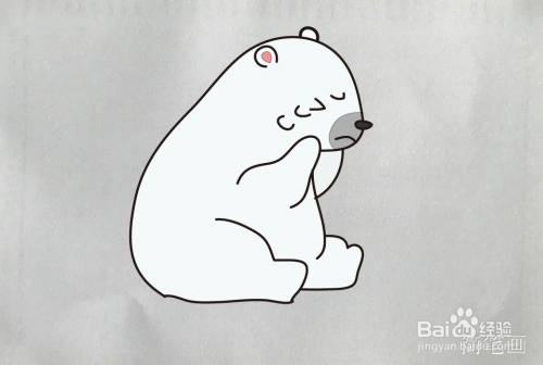 【简笔画】北极熊的画法