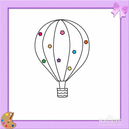 热气球的简笔画怎么画?