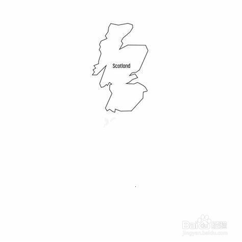 英国地图简笔画